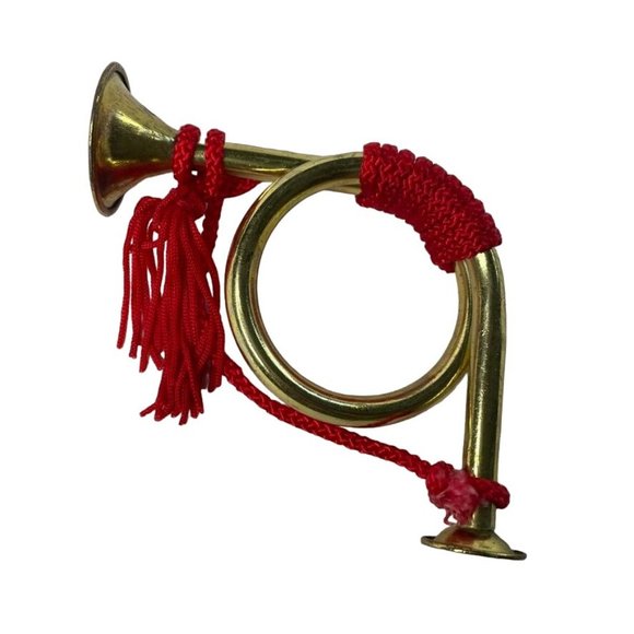 Holiday | Vintage Brass French Horn Bugle Hanging Decorative Instrument ...